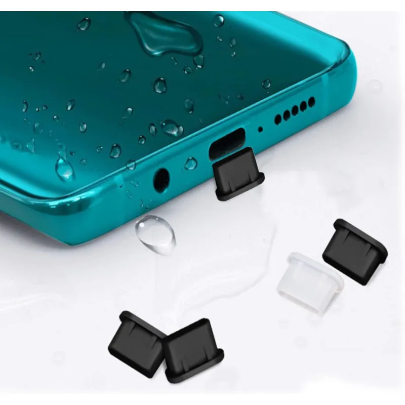 30/50/100PCS Type-C Силиконовые заглушки для пыли Телефон USB Зарядка Порт Защитная крышка Тип C Антипылевой колпачок для Samsung Xiaomi Huawei