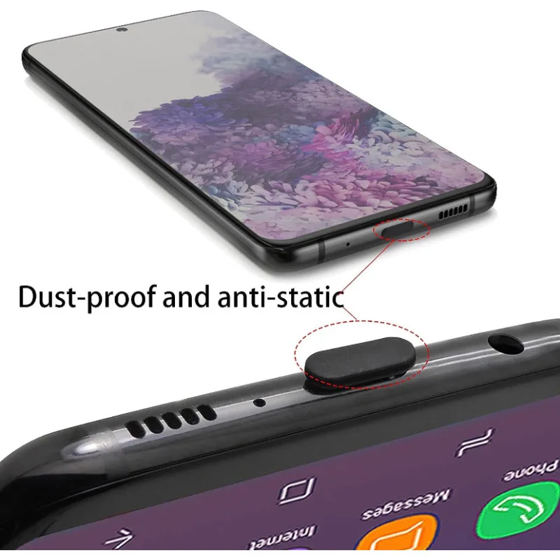 30/50/100PCS Type-C Силиконовые заглушки для пыли Телефон USB Зарядка Порт Защитная крышка Тип C Антипылевой колпачок для Samsung Xiaomi Huawei