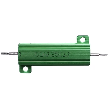 3X Алюминиевый корпус 50 Вт 25 Ом Шасси Проволочный резистор Зеленый