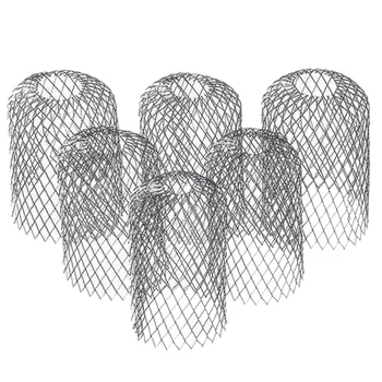 6 шт. Защита желоба 3-дюймовый расширяемый алюминиевый фильтр Сетчатый фильтр Водосточный желоб Защита водосточной трубы для предотвращения засорения листьев