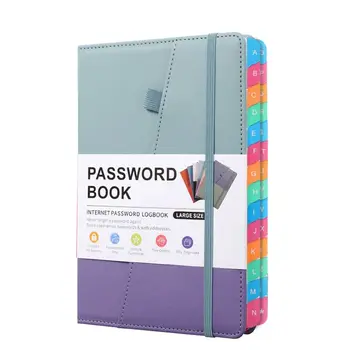 A5 Книга паролей с алфавитными вкладками Password Keeper Book Адрес веб-сайта Журнал паролей в Интернете Записная книжка паролей