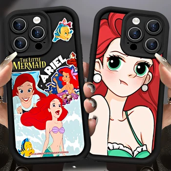 Disney Mermaid Мягкий чехол для Samsung Galaxy S23 S22 S21 Ultra Plus S20 FE A54 A53 A52 A52S A51 A50 A50S A34 A33 A32 5G 4G Чехол
