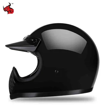 DOT Сертификация Полнолицевые шлемы для мотоциклов Электрический мотоцикл Безопасный Capacete Мотоциклетное снаряжение Локомотивный шлем