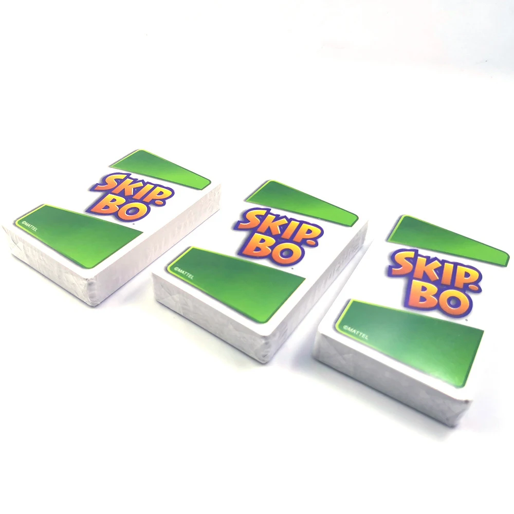 Mattel Games UNO:SKIP BO Карточная игра Многопользовательская карточная игра UNO Семейная вечеринка Игры Игрушки Рождество Детские игрушки Подарки