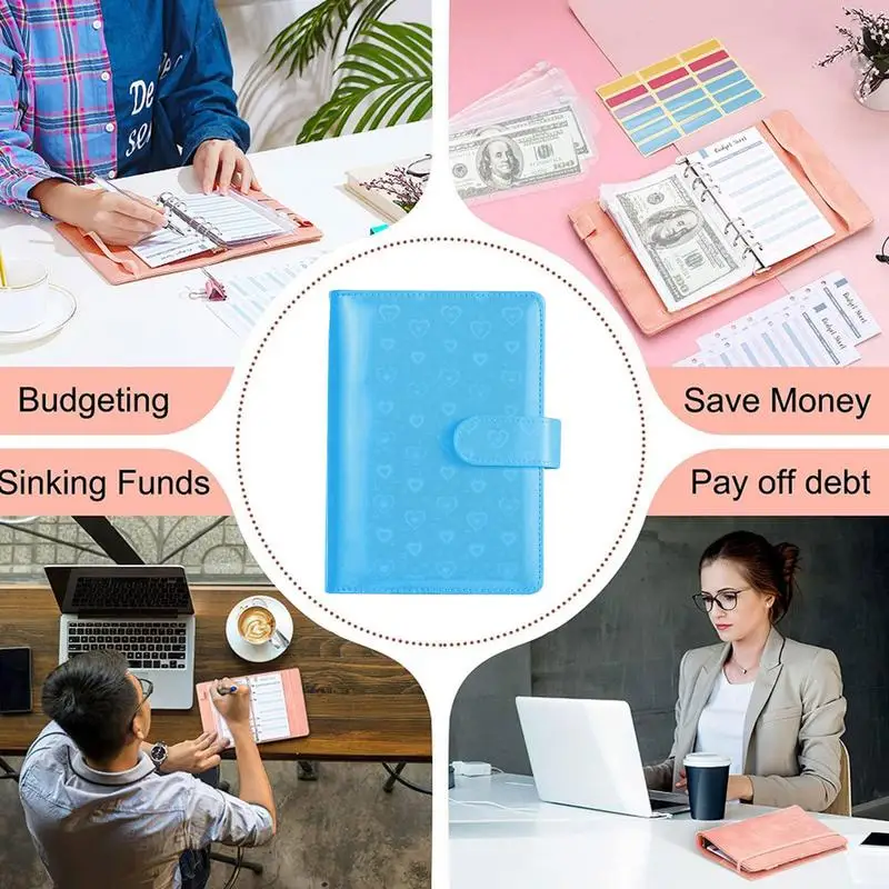 Mini Binder Savings Challenge Money Cash Saving Budget Book Привлекательный аксессуар для экономии денег для домашних офисов и школ