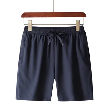 MRMT 2023 Совершенно новые мужские шорты Pure Color Micro Elastic Ice Silk Shorts Medium Waist Belt Casual Thin Men's Casual Pants