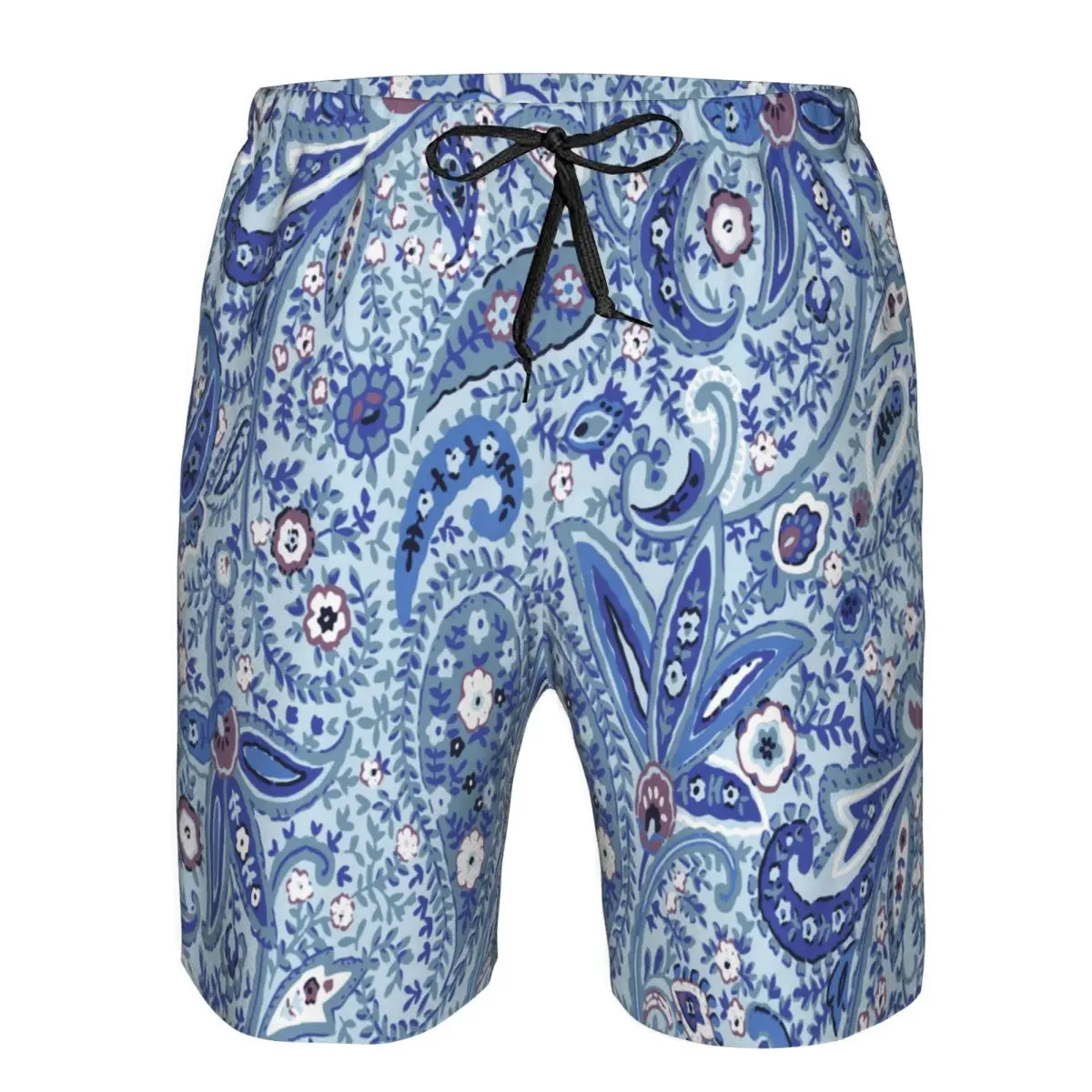 Paisley 3D-печать летние мужские шорты пляжные гавайский стиль отдыха на шнурке домашние шорты