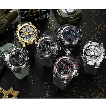 SANDA Мужские военные часы Бренд G Style Спортивные часы Светодиодные цифровые 50M водонепроницаемые часы S Shock Мужские часы Relogio Masculino