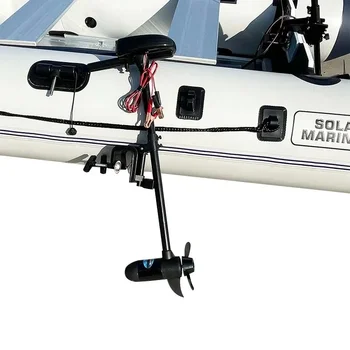 Solar Marine 18lb DC 12V Электрический подвесной мотор для троллинга с коротким валом для надувных рыбацких лодок Каяки с гребным винтом