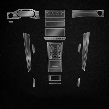 TPU прозрачная пленка для Bentley Bentayga Flying Spur Наклейка на интерьер автомобиля Центральная консоль Сенсорный экран Gear Приборная панель Дверная панель