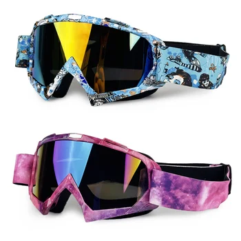 Ветрозащитные очки для мотокросса Очки для верховой езды ATV Dirt Bike Motorcycle Googles Лыжный гоночный шлем Очки для взрослых Мужчины Женщины Молодежь