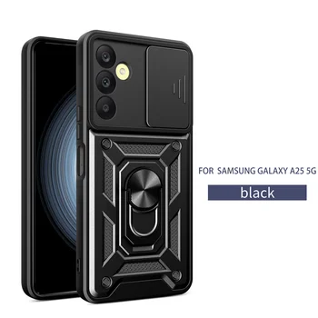 Для Samsung Galaxy A25 5G Чехол Магнитное Автомобильное Кольцо Противоударная Броня Подставка Держатель Телефон Чехлы Для Samsung Galaxy A25 A256B 5G Чехол