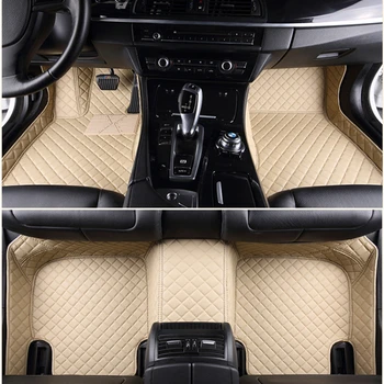  изготовленные на заказ автомобильные коврики для Mitsubishi Outlander 2013-2016 годов Искусственный кожаный ковер Интерьер Автомобильные аксессуары