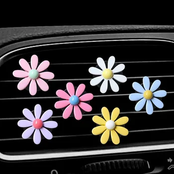 Модный цветок Автомобильный кондиционер Выход воздуха Подсолнух Зажим для воды Украшение автомобиля Аксессуары для интерьера автомобиля
