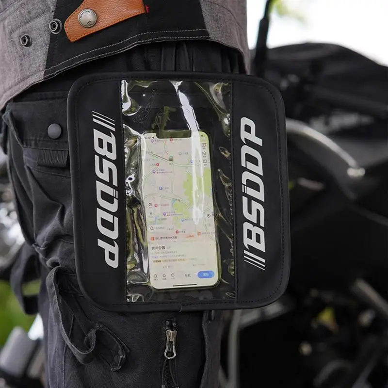 Мотоцикл Магнитная сумка на бак Магнитный чехол для телефона с плотной застежкой-молнией Водонепроницаемый топливный бак Держатель для телефона Аксессуары