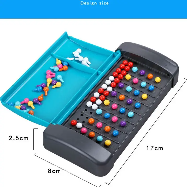 настольная игра dooble Монтессори-код Мини-настольная игра Дорожная игрушка для семьи Дети Образовательная интеллектуальная головоломка
