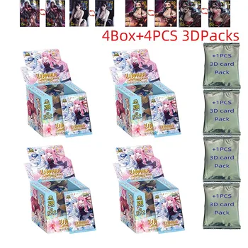 Оптовая торговля 4Box Goddess Story Коллекция Карты Плюс 3D промо Дети Дети День Рождения Подарочные Игровые Карты Настольные Игрушки Для Семьи Рождество