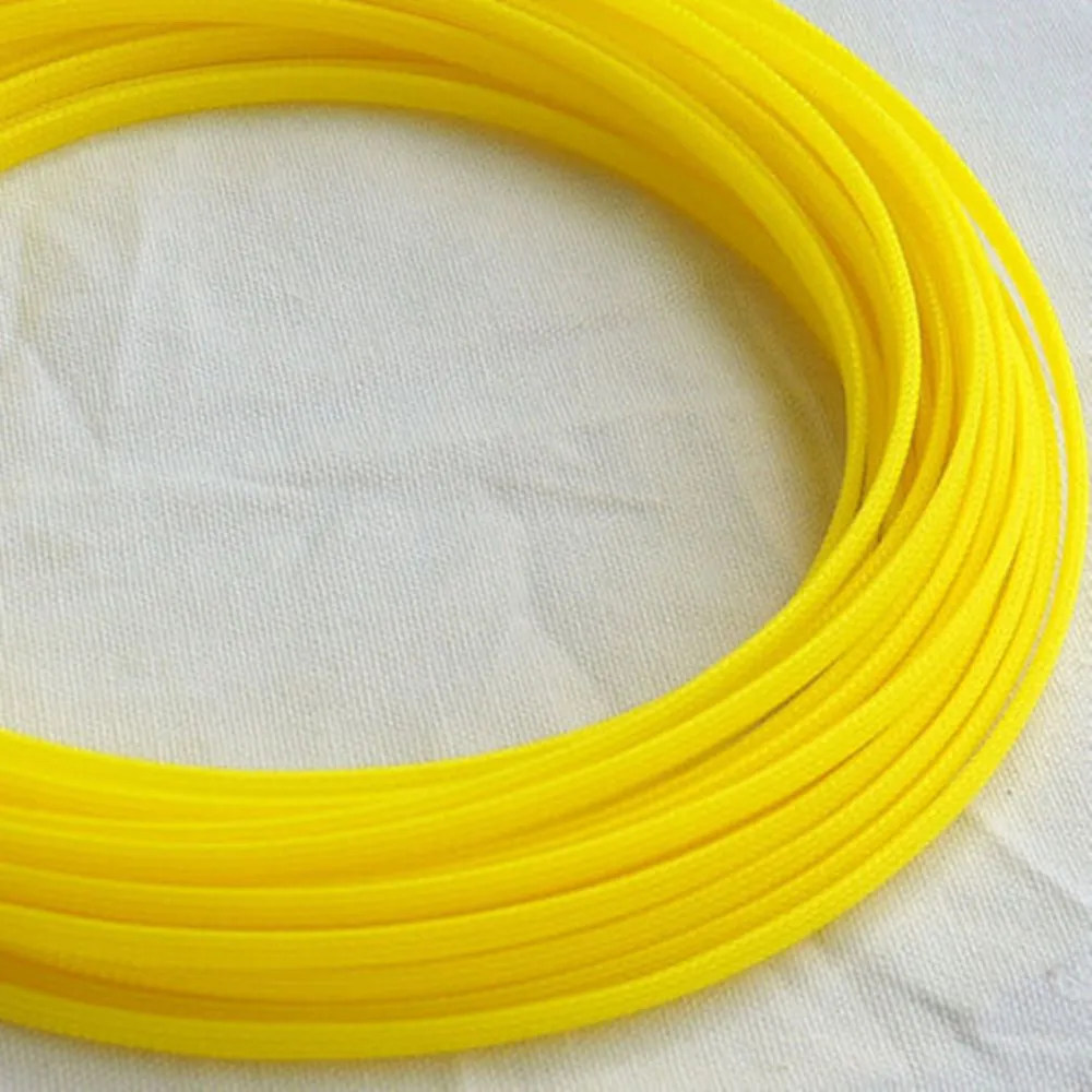 ПЭТ плетеная трубка шланг кабель синий розовый желтый жгут проводов нейлоновая сетчатая оболочка расширенная трехтканая зашифрованная защитная втулка