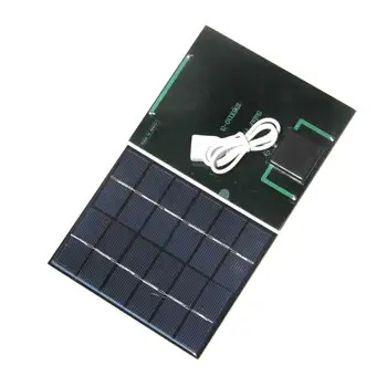 Солнечная панель Зарядное устройство Солнечная батарея Пластина для наружного кемпинга Power Bank Телефон Освещение домашнего двора
