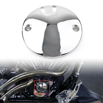 Хромированные точки опережения зажигания мотоцикла покрывают 2 отверстия для Harley Big Twin 1970-1999 Sportster XL883 XL1200 1971-up