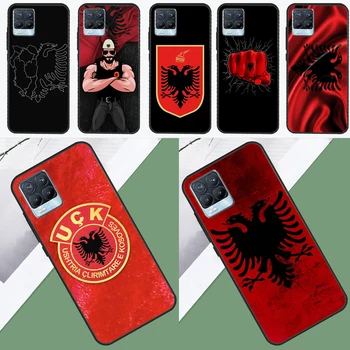 Чехол с флагом Албании для Realme 10 9 11 Pro Plus GT Neo 5 2T 3T C11 C15 C21Y C25s C30 C31 C33 C35 C55 Чехол